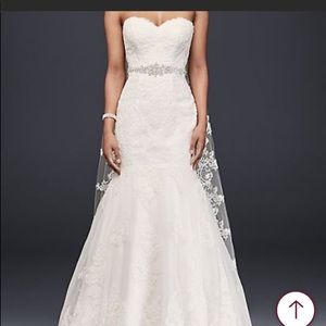 Sweetheart trumpet wedding dress